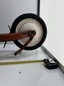 Vintage Red Metal Foot-Push Scooter
