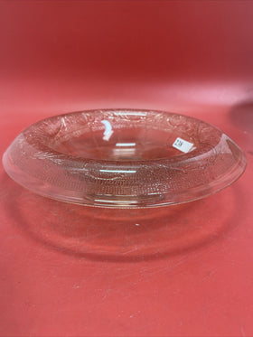 Depression Glass Rolled Edge Console Serving Bowl