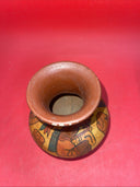 Vintage Hand Painted Aztec Mayan Tribal Art Vases Lot 3