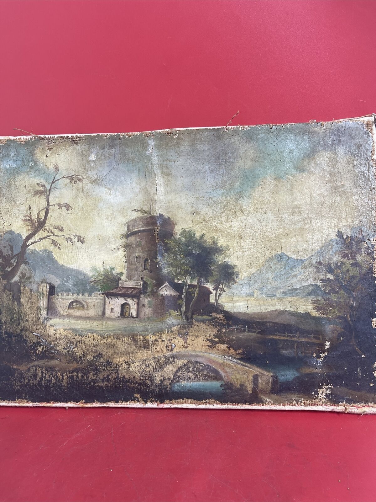 Antique Oil Painting.Landscape