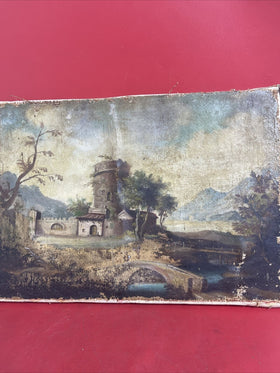 Antique Oil Painting.Landscape