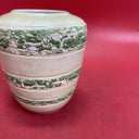 Vintage  Porcelain Green Vase 5”