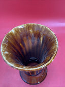McCoy Tiara USA Pottery Brown Glaze Vase
