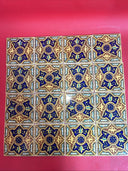 Orion Monterey Mexican Spanish Ceramic Tiles Hand-Painted Decorative 4"x 4"16pcs