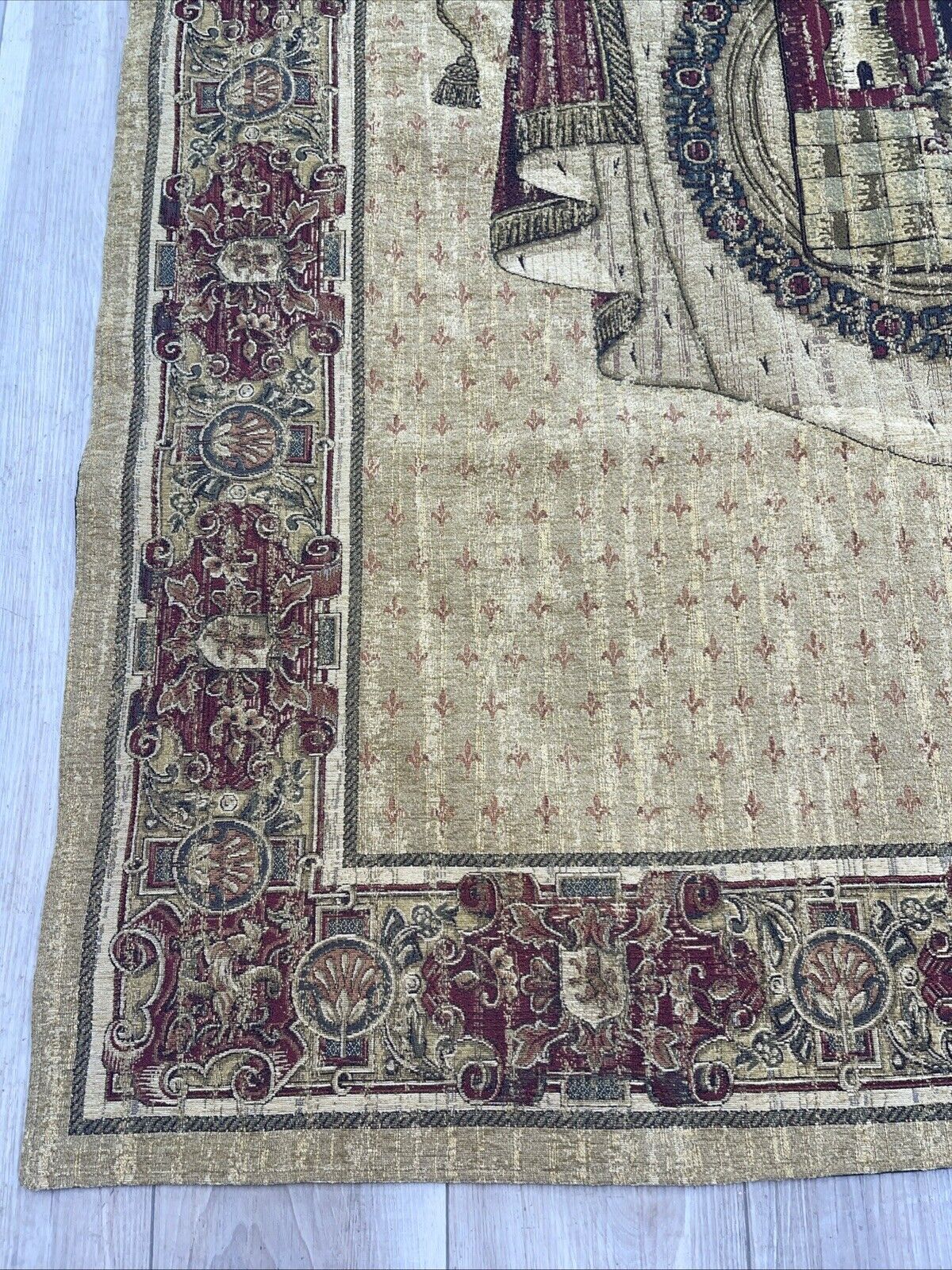 Antique Venerable Tapestry of the French Coat of Arms 72"x52