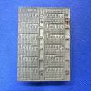 Vintage Letterpress Block / Cut 1963 Calendar