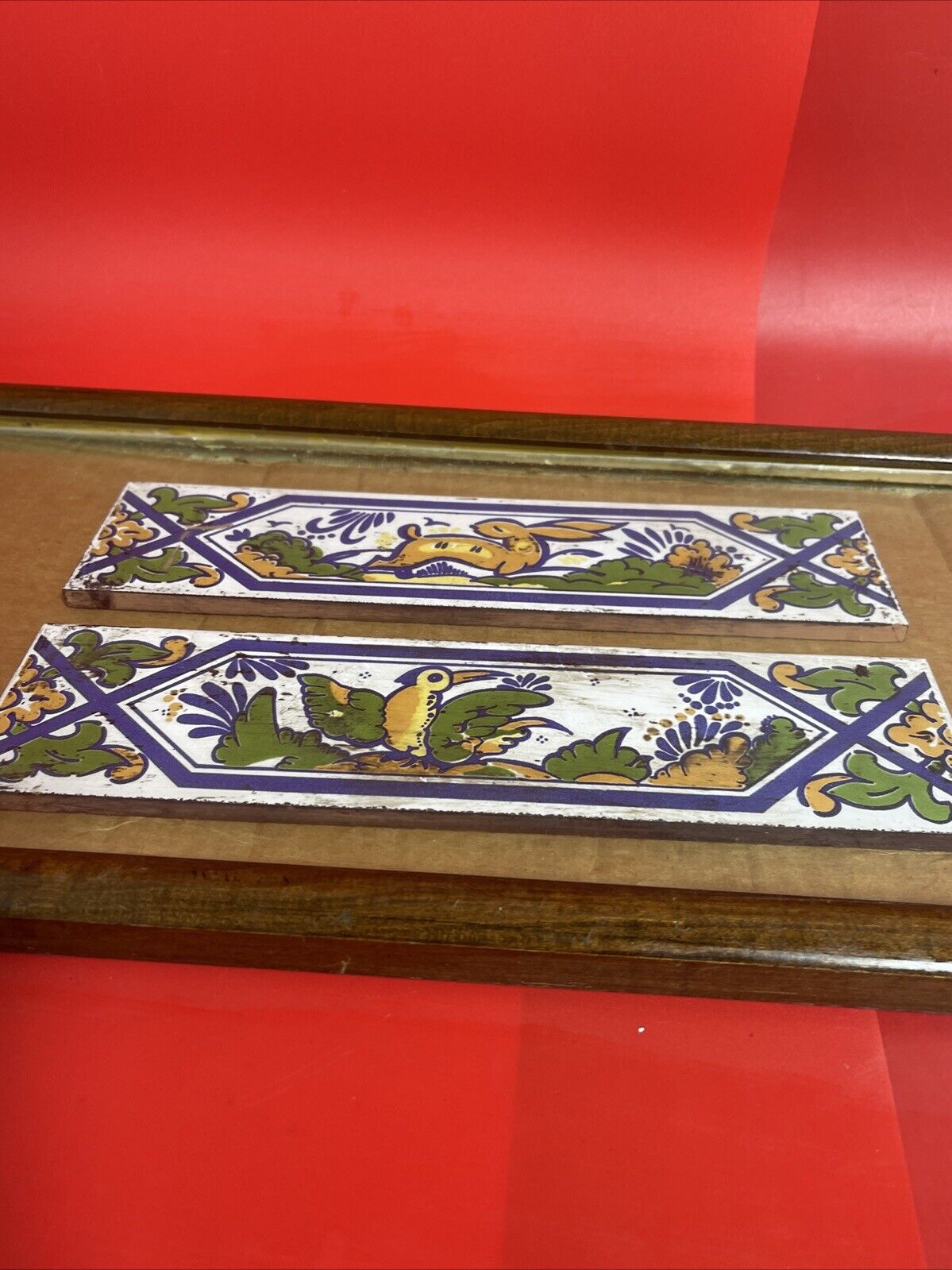 Antique Islamic Tile Zandleh Dynasty 1852 Circa