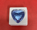 Swarovski Memories Crystal Blue Heart Paperweight with Mini Clear HEARTS