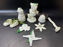 Irish Celtic Ceramic Christmas Ornaments/ Lot Of  8