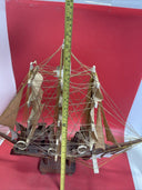 Vintage Wooden  Model Ship