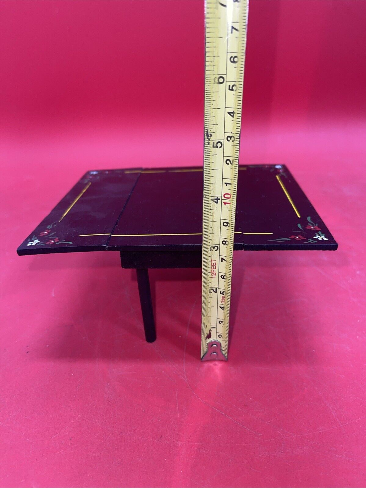 Vintage Pennsylvania Dollhouse Furniture Dutch Hand Painted Table