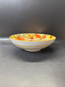 Vintage Floral Serving Bowl 10’/ Italy