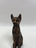 EXCEPTIONAL "BASTET" THE EGYPTIAN CAT GODDESS OF PROTECTION W/SCARAB & WINGS