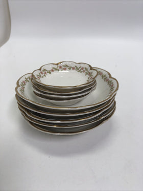 Vintage Theodore Haviland France/ Lot Of 9 Plates (2 Size)