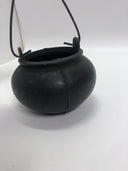 ANTIQUE HAND HAMMERED COPPER KETTLE APPLE BUTTER POT CAULDRON IRON HANDLE HEAVY