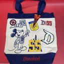 Disneyland Disney Resort Mickey Mouse Canvas Travel Bag Tote 1955 Preowned