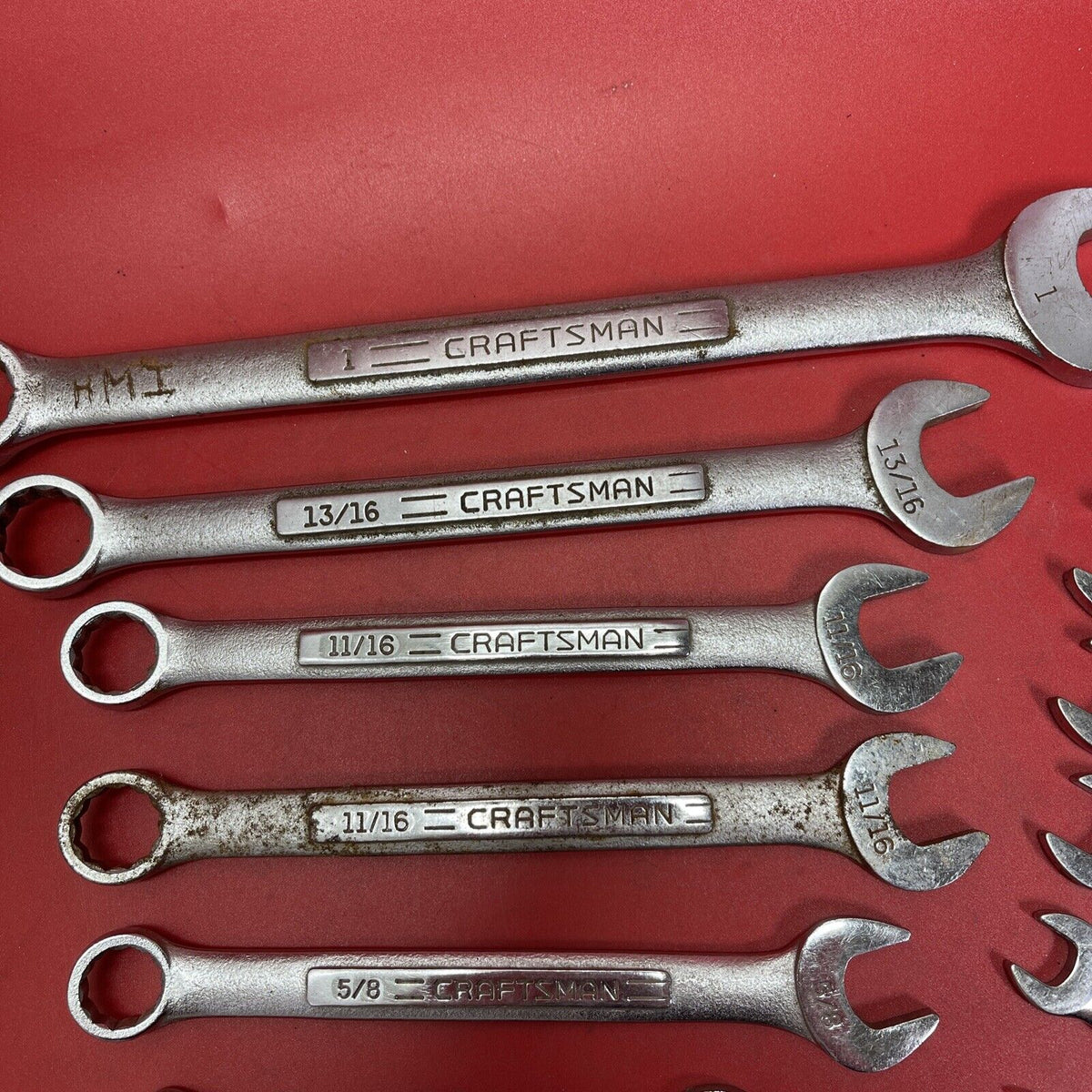 Vintage Craftsman 15 Piece SAE Combination Wrench