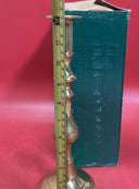 Vintage  Brass Candlestick Holder 12in