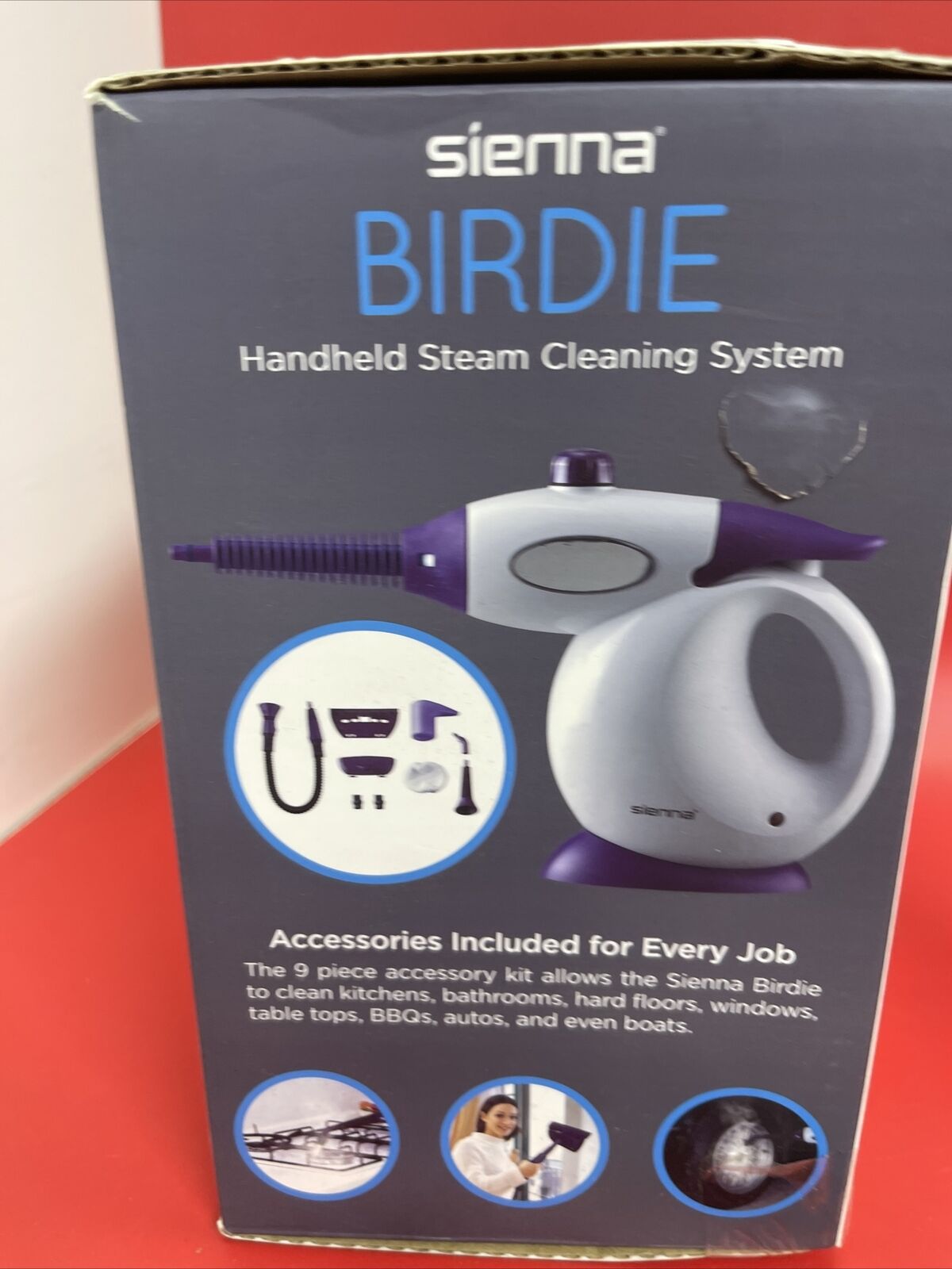 Multi-Purpose Handheld Pressurized Steam Cleaner Sienna Birdie