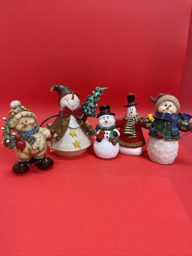 Vintage Christmas Snowmen Lot 5