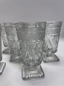 Imperial Cape Cod Clear  5” Footed Parfaits -  USA 7 Pcs