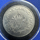 1 DOLLAR PLAYBOY CASINO NASSAU BAHAMAS LARGE METAL GAMING TOKEN