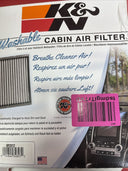 K&N VF2012  Washable & Reusable Cabin  Air Filter Cleans
