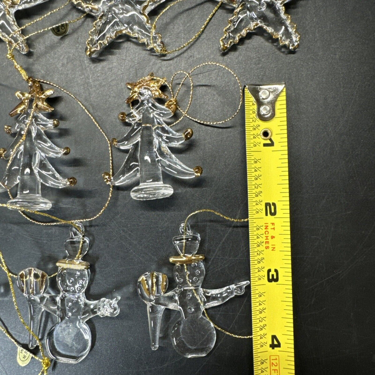 Vintage Crystal Ornaments 36pcs