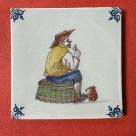 Vintage Tile 5x5 Card Player