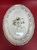 Vintage Val Worth Serving Platter  First Quality Victorian 22 Kt Gold 15”x11”