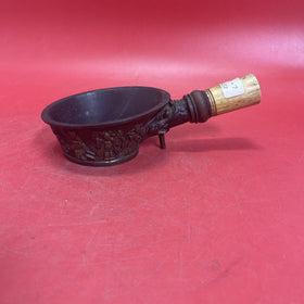 Vintage BRASS with Stone Handle Incense Burner ASH TRAY Emboss  from China