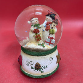 Vintage Snowman Snow Globe Music