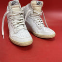 Womens NIke Court Vision Mid Top “Triple White” Shoes Size 9