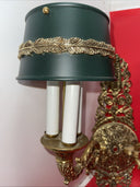 Vintage French Louis XV Rococo Gold Gilt Brass Wall Sconce