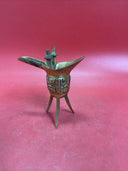 ANTIQUE  BRONZE BURIAL TOMB DRINKING CUP Wine