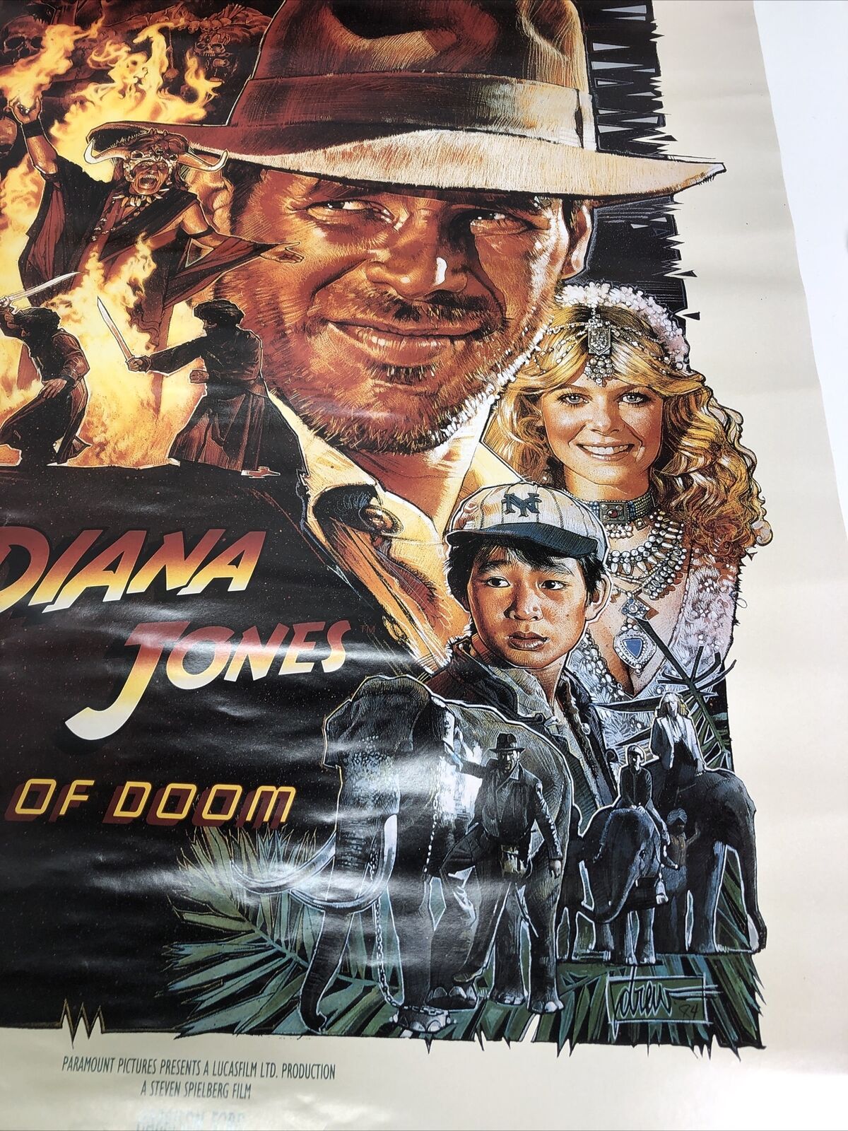 Indiana Jones and the Temple of Doom Art POSTER PRINT 36x24”