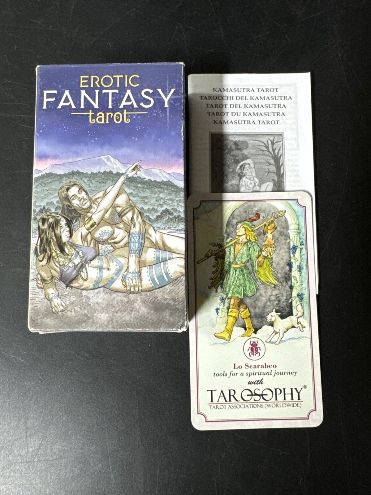Erotic Fantasy Tarot 78 tarot cards and instructions/ Used