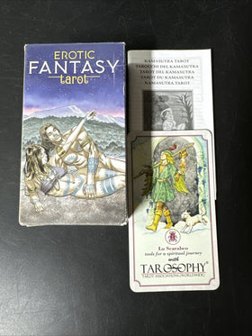 Erotic Fantasy Tarot 78 tarot cards and instructions/ Used