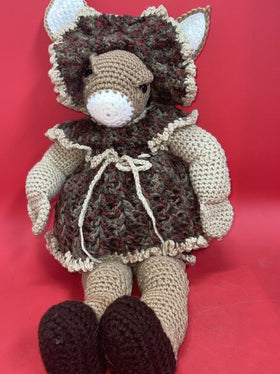 Handmade Crochet Animal Toys Funny Doll Baby Gift 22”
