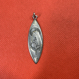 Vintage Sterling Silver 925 Medaille religieuse "Sainte Vierge" , Roma