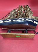 Wooden Ship Model With Anchor