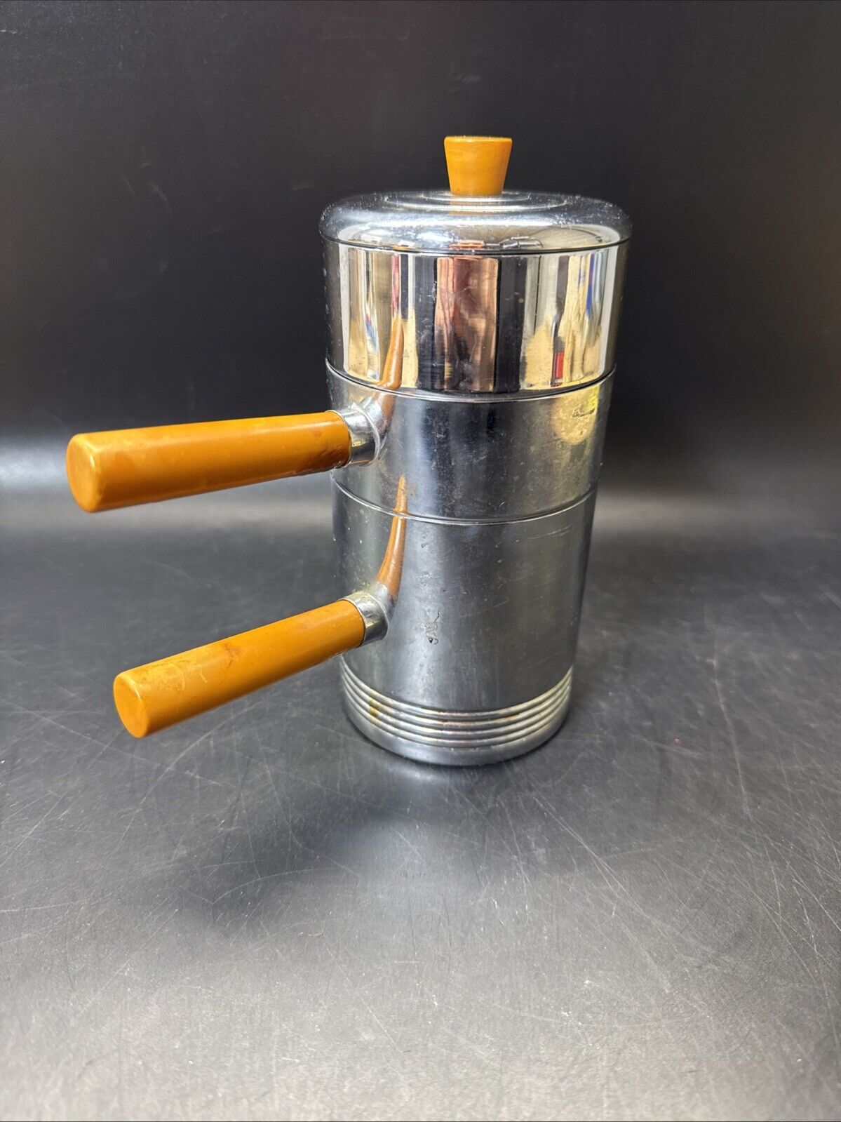 Art Deco Chase Chrome Individual Stacking Coffee Pot