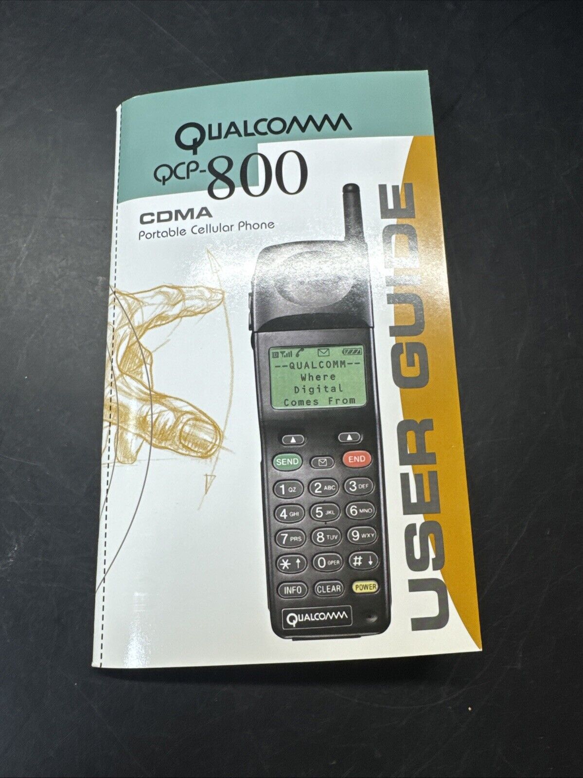 QUALCOMM QCP-820 Bell Atlantic Mobile Cellular Phone with Charger, Not Working