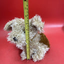 TY Puppy Dog Plush Brown Kids Brown Toffee Shaggy Terrier Stuffed Toy Animal 
