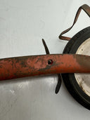 Vintage Red Metal Foot-Push Scooter