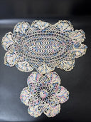 6 Vintage Handmade Doilies Various Sizes, #1