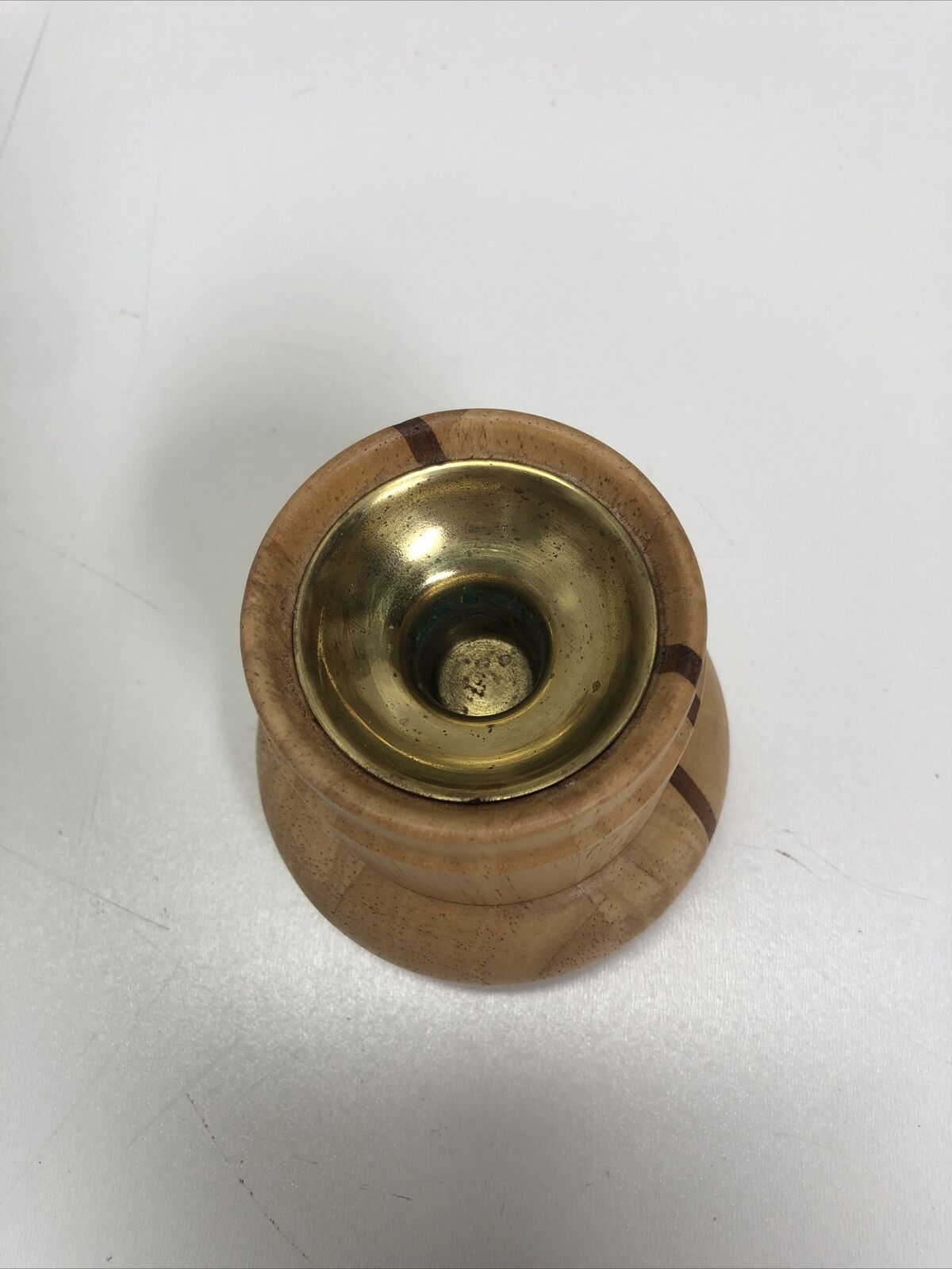 Vintage Dansk Candle Holder Staved Teak Mid Century Modern MCM Quistgaard