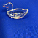 Vintage glassware duck and crystal Watford, England salt shaker