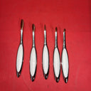 Artis Elite Collection Make-Up Whine Finish Cosme Fibre 5 Brush Set Used #2