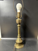 VINTAGE BRASS TABLE LAMP 23” Tall